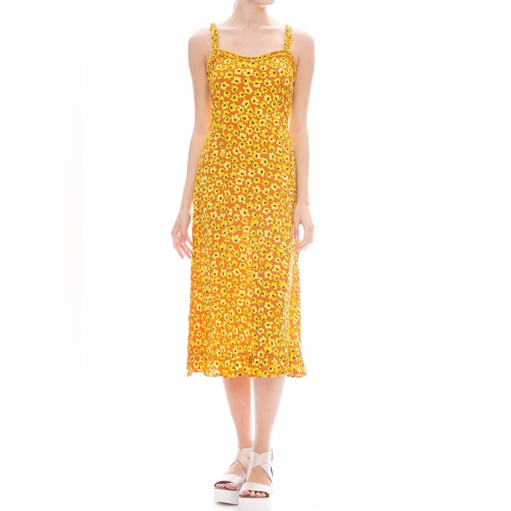 Noemie Midi Dress - Saffron